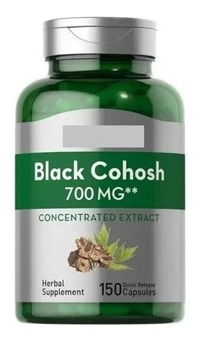 Cohosh Negro Alivia Síntoma Menstrual Menopausia 700mg 150ca