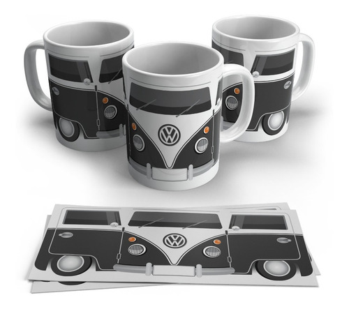 Mugs Pocillos Carros Volkswagen Clásicos Colección Vasos