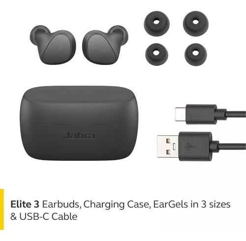 Auricular Simil Jabra 3 Sonido Sublime Y App Sinc Tu Celular Gris Oscuro