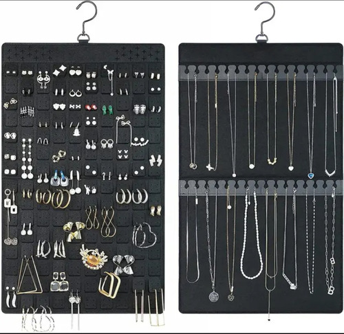 Exhibidor De Joyeria Pulseras Aretes Collares Colgar Fieltro