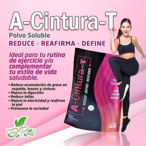 A-cintura-t 500grs Fit Plus P/ Flacidez + Vientre Plano Plus