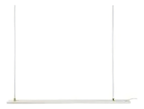 4 Haste De Suspensão C/ Canopla 100cm P/ Trilho Eletrificado Estrutura Branco