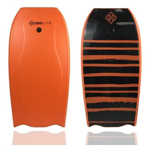 Bodyboard Hubb Lite Eps Orange - Black - Hubb Boards