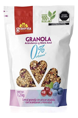 Cereal Granvita Granola Sin AzĂșcar 1.2 Kg