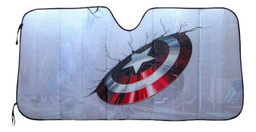 Parasol Para Auto/camioneta Escudo Capitan America Marvel