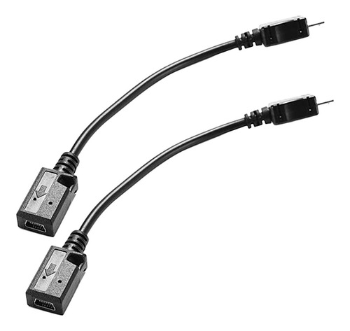 Imagen 6 de 7 de 2 Unds Adaptadores De Micro Usb Macho A Hembra Accesorios