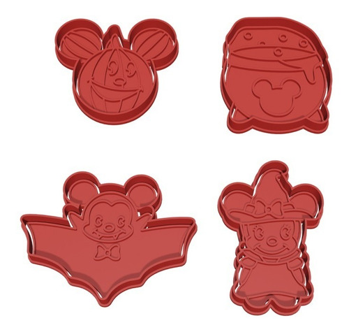 Cortadores De Galleta Mickey Mouse Halloween - Paquete H2