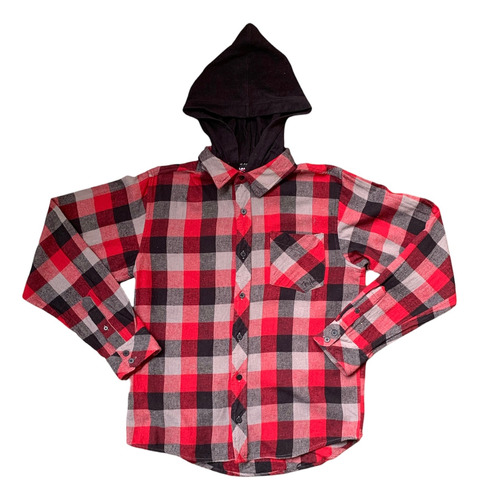 Camisa Hooded Tony Hawk Boys Talla Xl (18-20) Flannel