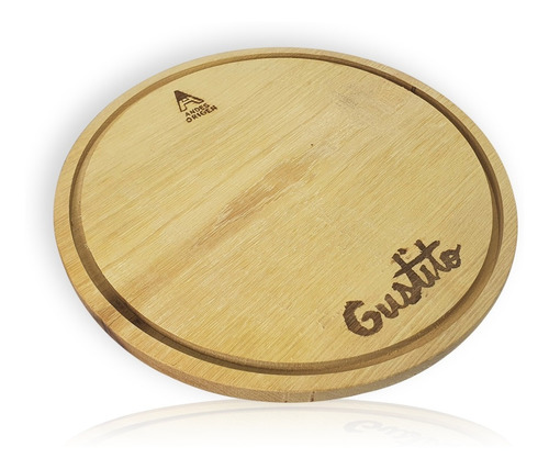 Plato De Madera Picada 25,5cm X 2cm Andes Origen Gustito