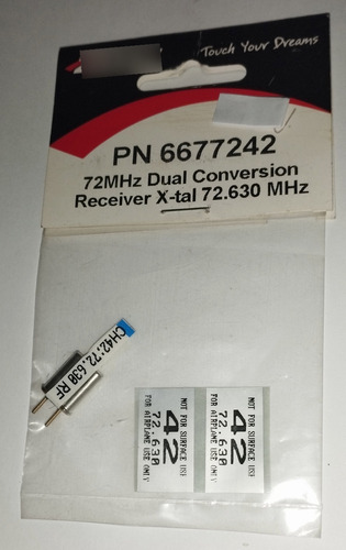 Hitec 72 Mhz Doble Conversion Cristales Ch.42