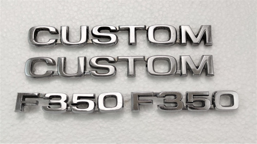 Emblemas Custom F-350 Originales Ford Camioneta  Clasica Kit