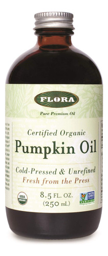 Flora - Aceite De Calabaza, Prensado En Fro Y Sin Refinar, 8