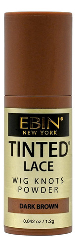 Ebin New York Polvo De Encaje Tintado, Marrón Oscuro, 0.04.