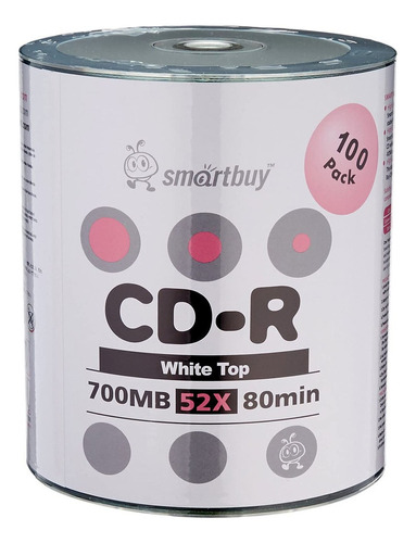 100 Discos 700mb80min 52x Cdr Disco De Medios Grabable ...