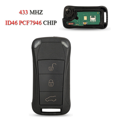 Llave Control Chip Porsche Cayenne Frecuencia 433 Mhz