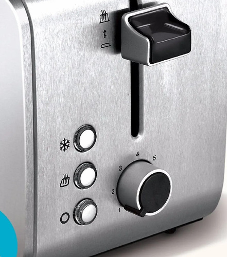 Tostadora Eléctrica Peabody Pe-t8127 Inox 7 Niveles 850w P2 Color Acero inoxidable