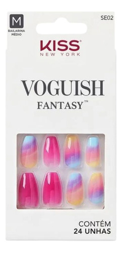 Unhas Postiças Kiss Ny Voguish Fantasy The Motto C/28un Se02