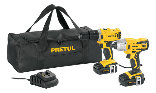 Combo Rotomartillo/destornillador Impacto, 20v, Pretul