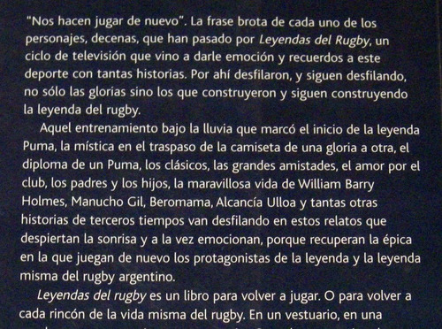 Daniel Dionisi Leyendas Del Rugby 2011 Pumas