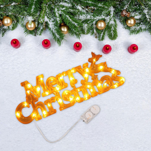 Placa Led De Navidad, Letrero Led De Feliz Navidad, Letreros