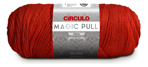 Lã Magic Pull Circulo - 1 Unidade Cor 3402 VERMELHO CIRCULO