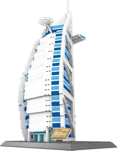El Hotel Burj Al Arab De Dubai Building Blocks 1307 Pcs Enor