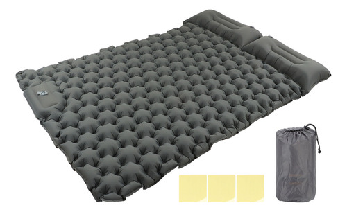 Colchoneta Para Acampar Gris Impermeable De Nylon Ergonómica