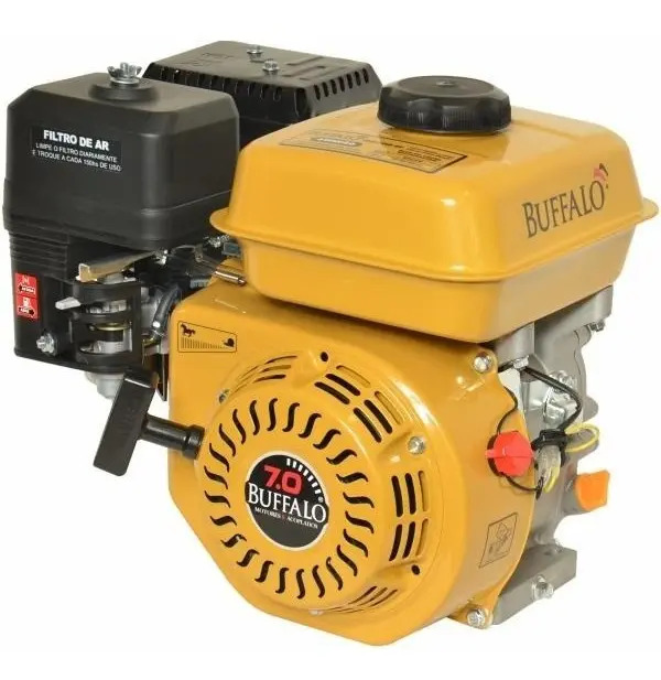 Motor Gasolina 7hp Buffalo Manual 208cc 4 Tempos Eixo Horizontal