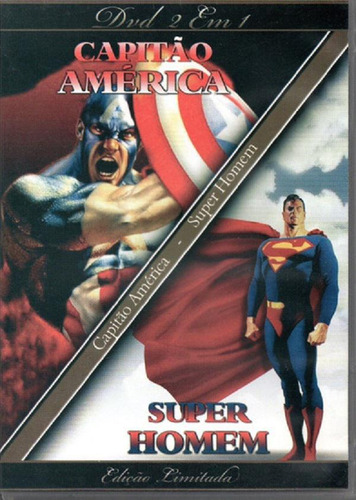 Dvd Capitão América E Super Homem - Animação - 90 Min