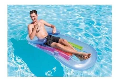 Colchão Bronzeador Poltrona Inflável Para Piscina Porta Copo