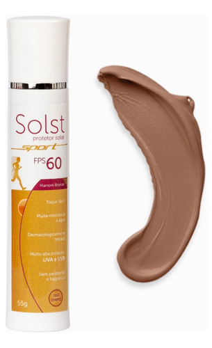 Solst Sport Fps 60 Protetor Solar Toque Seco Marrom Bronze