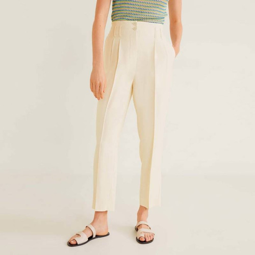 Pantalon Mango 51030705 Beige