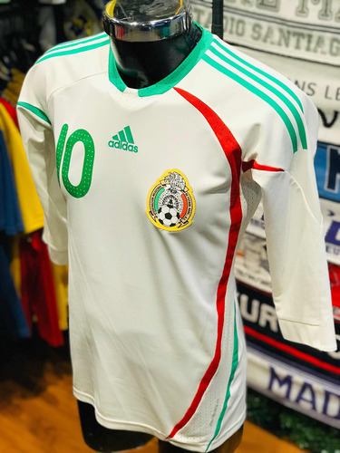 Jersey México 07/08,adidas,talla M ,#10 Cuauhtémoc Blanco.