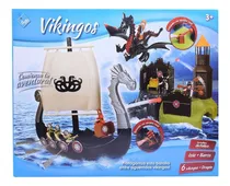 Comprar Barco Vikingos Con Muñecos El Duende Azul Tipo Playmobil Ful