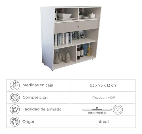 Mueble Bar Bodega De Vinos Botellero Barcito
