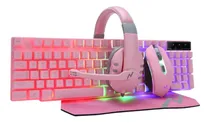Comprar Kit Gamer Teclado Mouse Auricular Pad Combo Rosa Noga Nkb411 Color Del Teclado Rosa Color Del Mouse Rosa