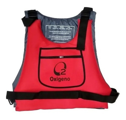 Imagen 4 de 10 de Chaleco Salvavidas Oxigeno Deportivo Mod Kayak Bolsillo