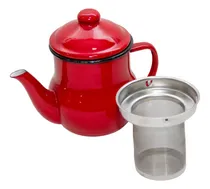 Comprar Tetera De Té Enlozada 0.5 Lt. Vintage Con Filtro Cóndor