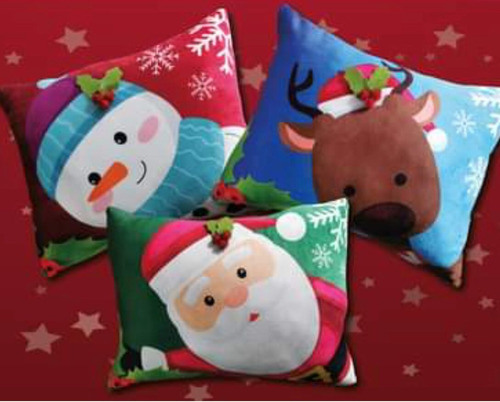  Cojin Decorativo Navidad Tela Soft