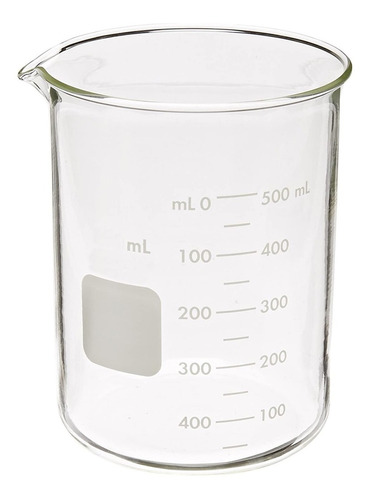 Vaso De Precipitado Graduado Para Laboratorio 600ml Vidrio