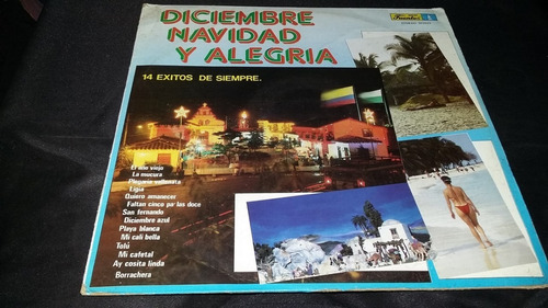 Diciembre Navidad Y Alegria 14 Exitos De Siempre Lp Vinilo