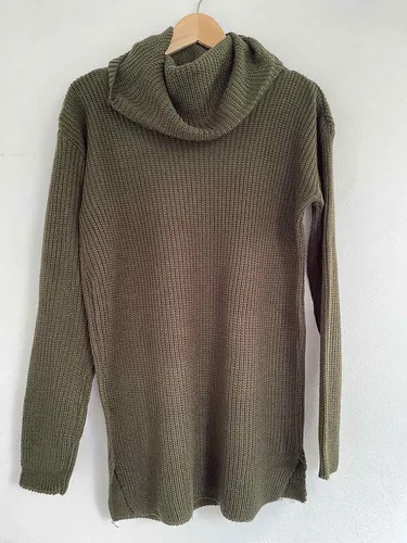 Cuello polera online tejido