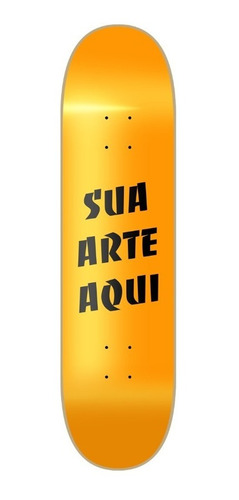 Imagem 1 de 2 de Shape Skate Marfim Personalizado Com Sua Arte
