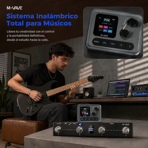 M-vave Chocolate Plus Pedal De Controle Midi Para Pocket Amp
