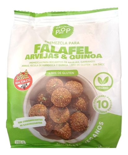 Premezcla Para Preparar Falafel De Arveja Y Quinoa X 200gr