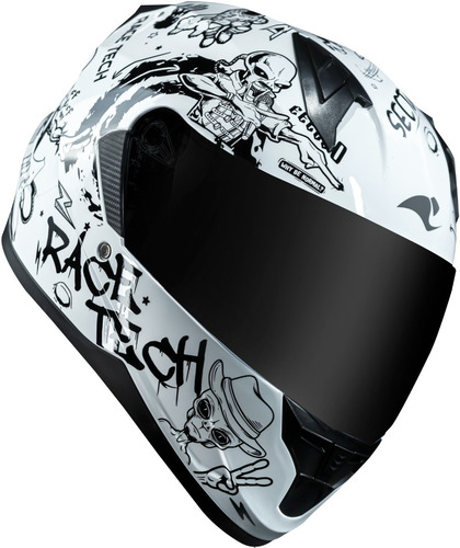 Capacete Race Tech Sector Sky Music Lançamento
