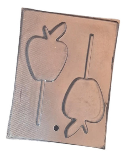 *molde Paletas De Chocolate 2 Manzanas Lisas Maestro Jabon