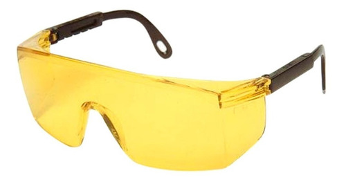 Imagem 1 de 1 de Óculos De Segurança Modelo Rj Amarelo 10un.