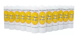 Vela 7 Dias Votiva Kit 12 Velas Brancas 100% Parafina