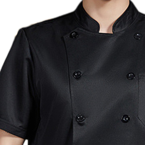Abrigo De Chef Chaqueta De Chef Camisa Top De Manga Corta,